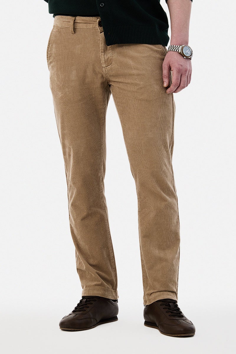 SNITCH Textured Stretch Corduroy Chinos - Image 1